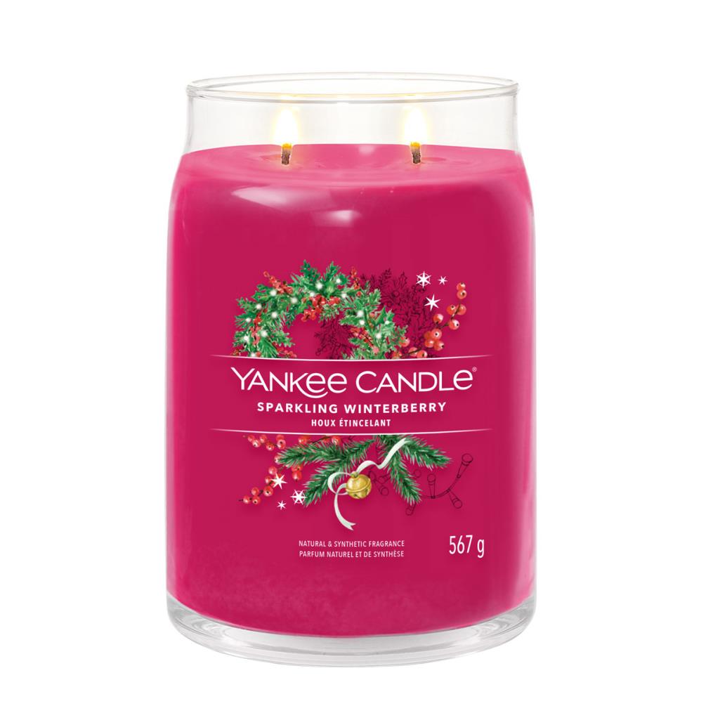 Yankee Candle Sparkling Winterberry Large Jar Extra Image 1